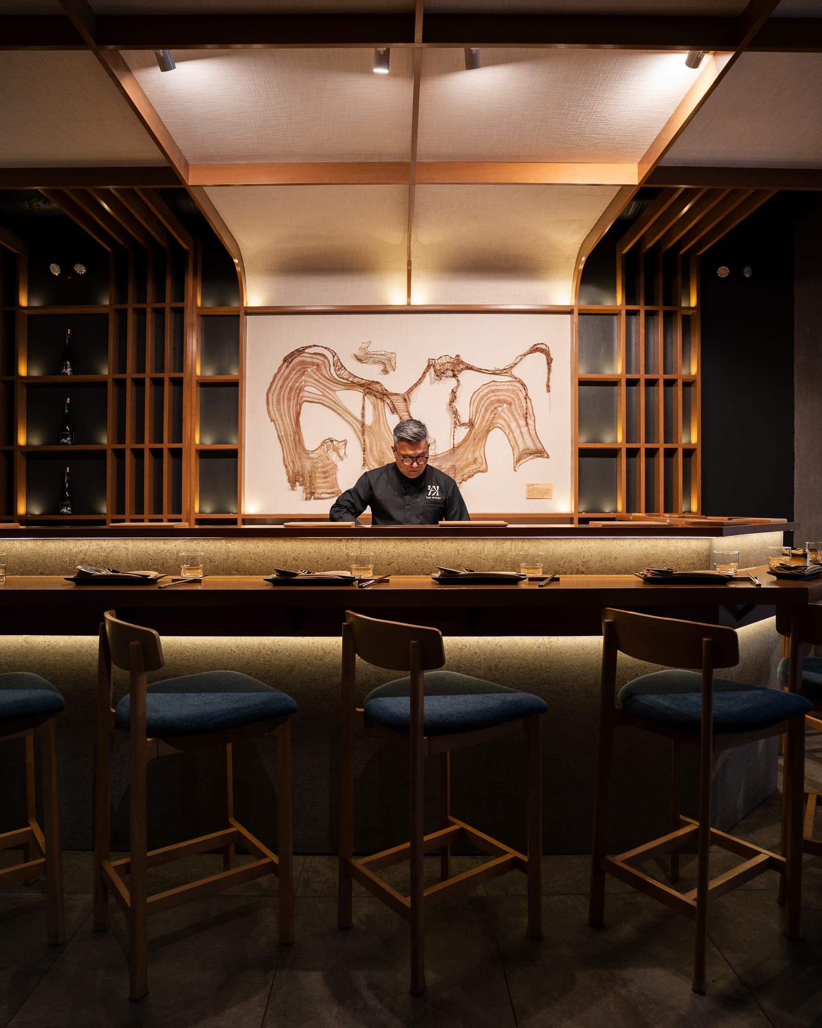 Kena sushi bar seating area